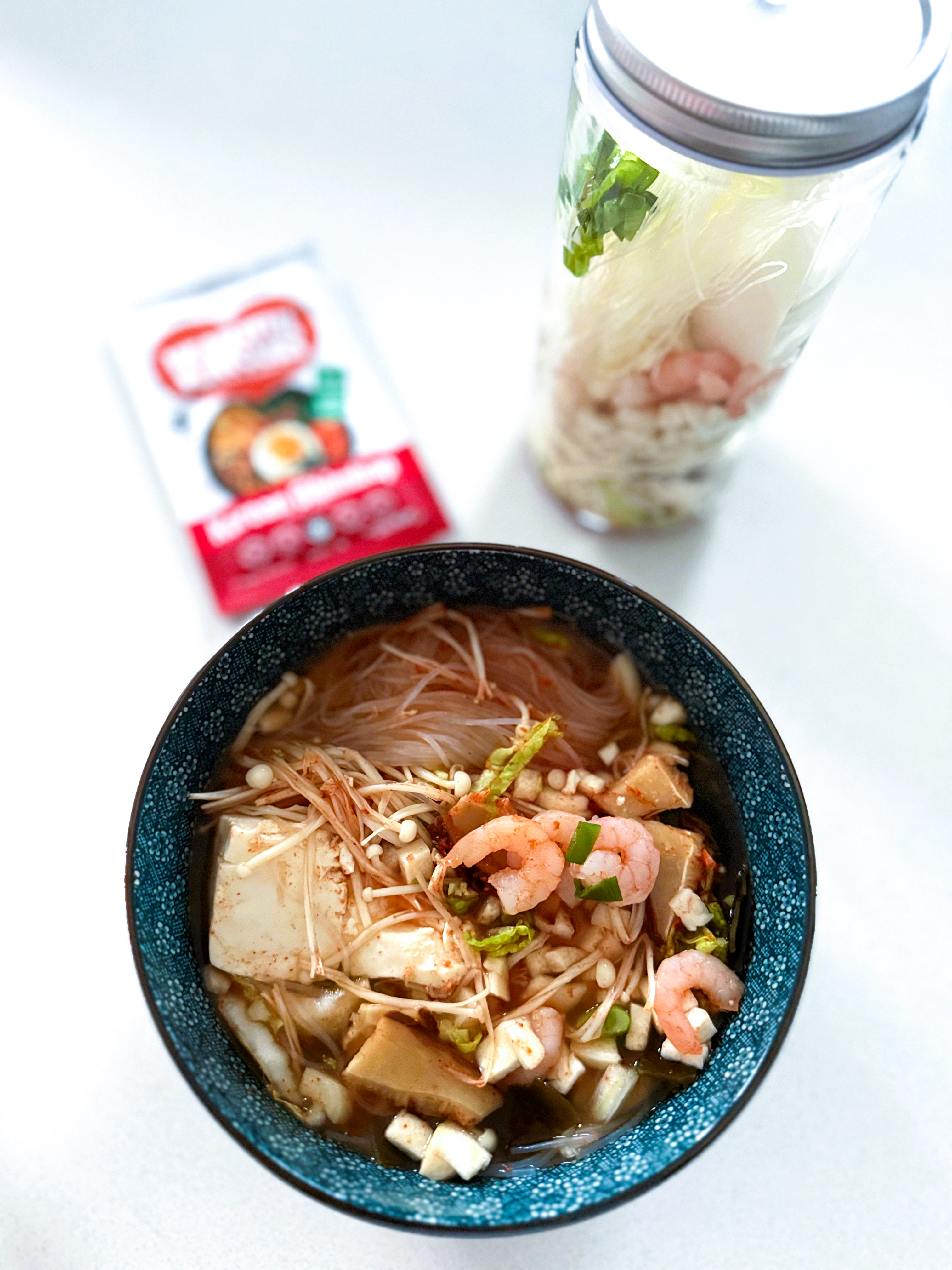 Instant Seafood Tofu Stew Noodle Jar